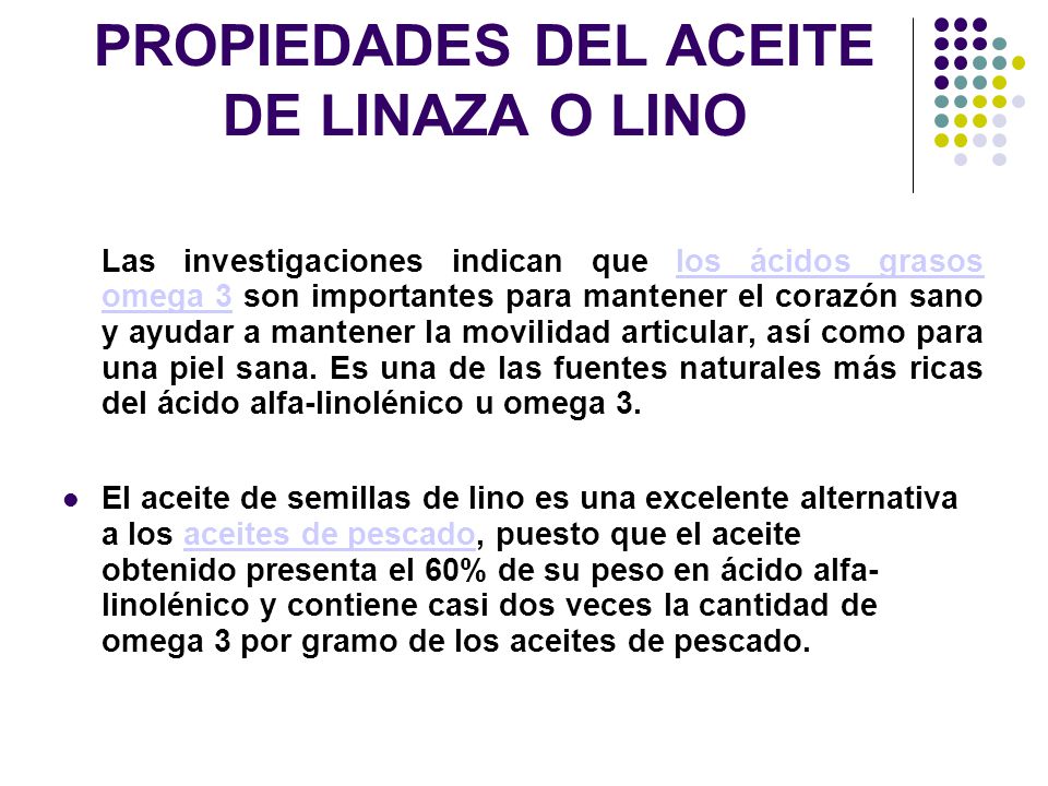 beneficios del aceite de lino para la piel
